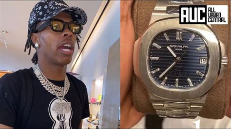 lil baby buys fake watch|lil baby patek philippe watch.